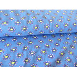 Jersey Herzblüten rauchblau lime